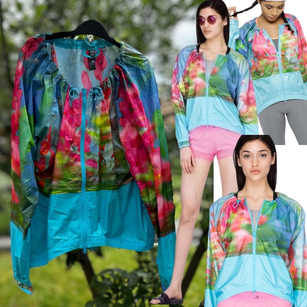 ADIDAS BY STELLA MCCARTNEY Adizero Printed Running Jacket - Sz M